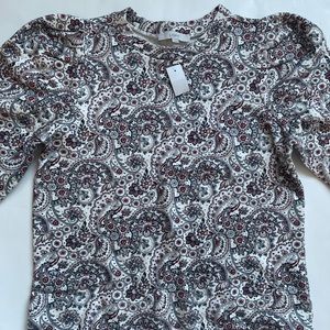 LOFT Puff Sleeve Sweatshirt